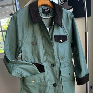 Brand New: J.Crew Military Jacket w/ Contrast Corduroy Trim Accents